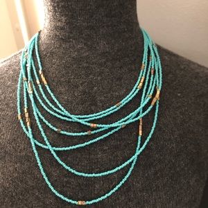 Turquoise beaded necklace